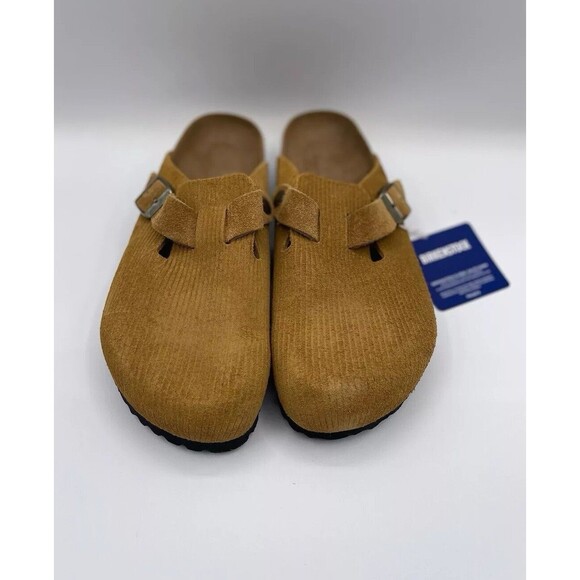 Birkenstock Shoes - Birkenstock Clogs Boston Unisex Cork Brown Suede Embossed Comfy EU 39 US 8 New